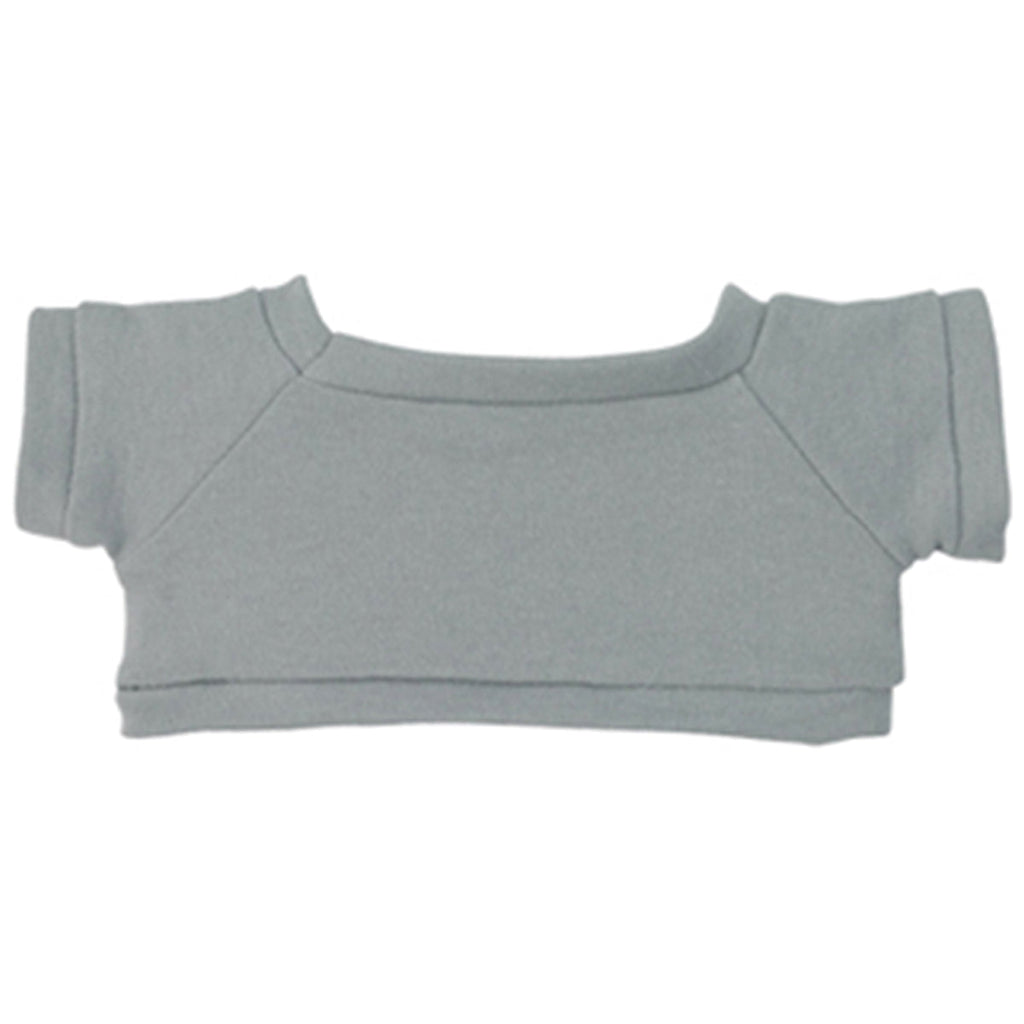 Hit 8 1/2" Big Paw White Bear with Heather Grey T-Shirt