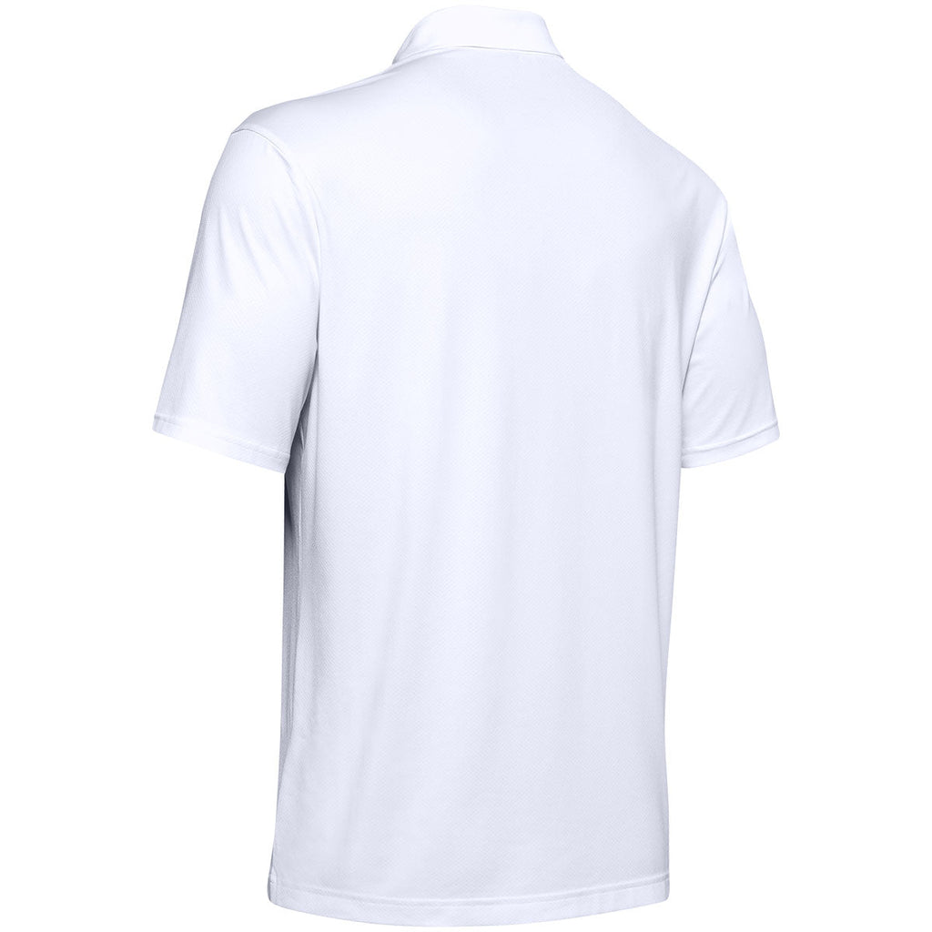 48-Hour Under Armour Men's White Team Performance Polo
