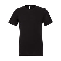 Bella + Canvas Unisex Solid Black Triblend Short-Sleeve T-Shirt