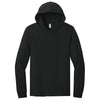 Jerzees Classics Unisex Black Ink Cotton Long Sleeve Hooded T-Shirt