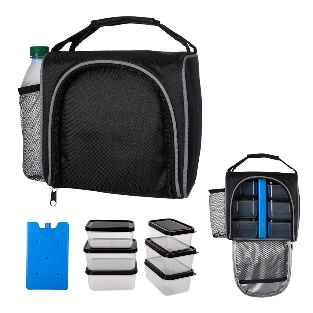 Hit Black Prep & Chill Lunch Cooler with Container Set