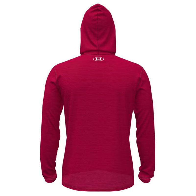 Under Armour Men's Red/White Tech Vent Team Hoodie