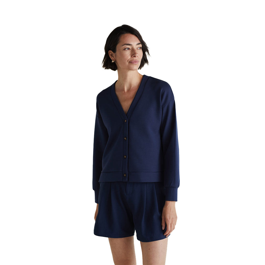 A. PUTNAM Women's Dress Blues V-Neck Cardigan