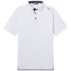 UNRL Men's White-Navy Cayman Polo