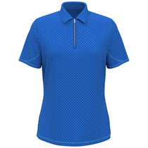 Callaway Women's Lapis Blue All Over Stitched Chevron Polo