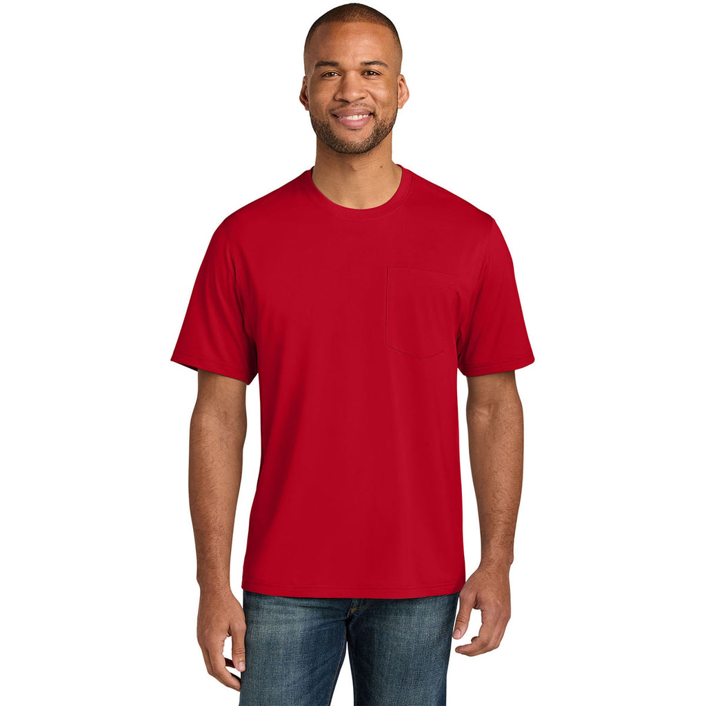 CornerStone Men's Red Workwear Pro Short Sleeve Pocket Tee