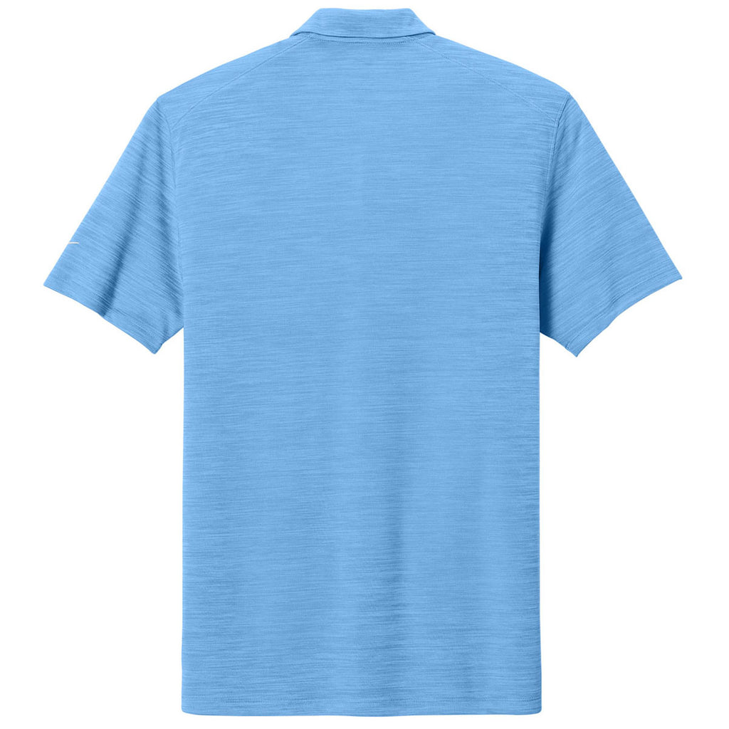 Nike Men's University Blue Dri-FIT Striated Polo