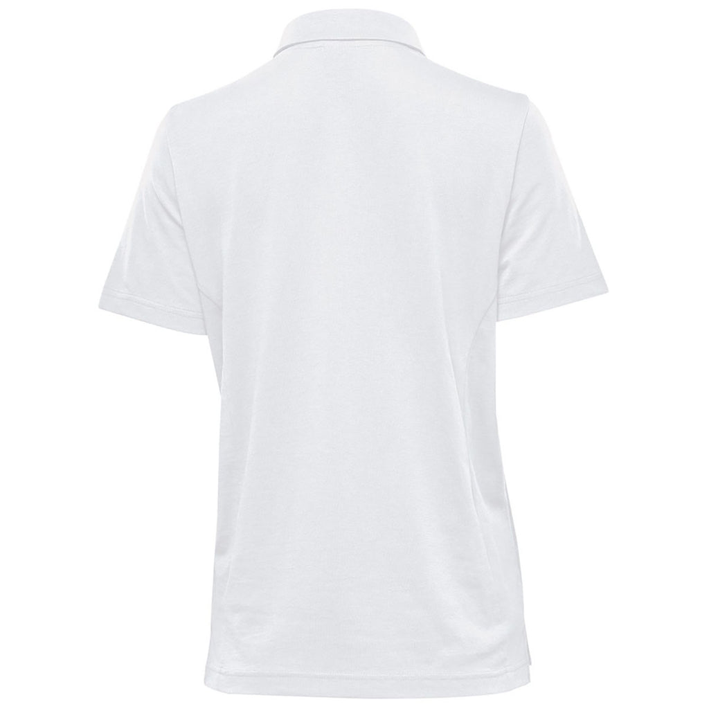 Stormtech Women's White Settebello Short Sleeve Polo