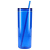 Bullet Blue Chroma Recycled Acrylic Skinny Tumbler 16oz
