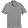 Port Authority Men's Gusty Grey Tall Wearever Signature Pique Pocket Polo