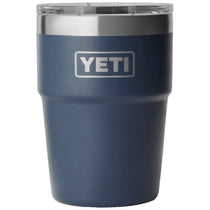 YETI Navy Rambler 16 oz Stackable Cup with Lid
