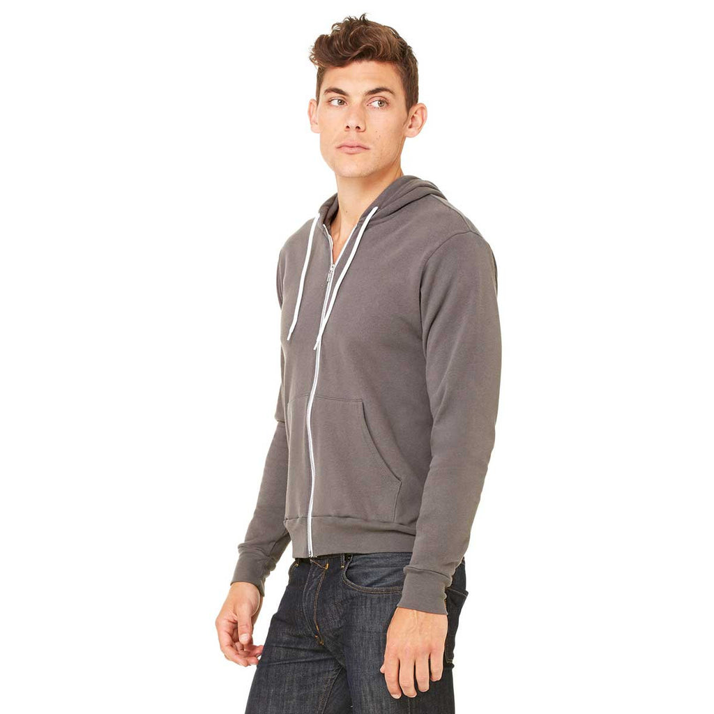 Bella + Canvas Unisex Asphalt Sponge Fleece Full-Zip Hoodie