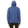 Bella + Canvas Unisex Heather True Royal Sponge Fleece Full-Zip Hoodie