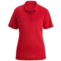 Edwards Women's Red Mini-Pique Snag-Proof Polo