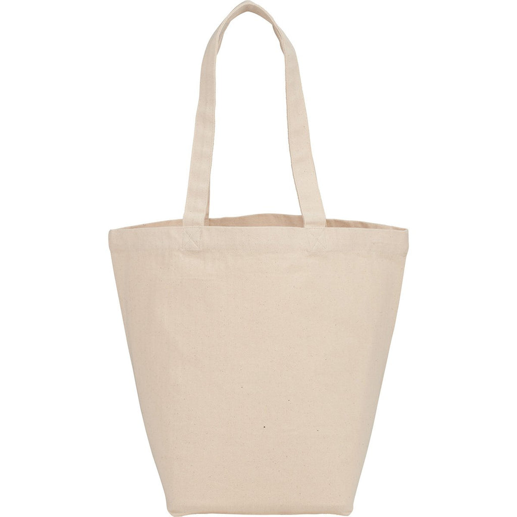 Leed's Natural Herringbone 7oz Cotton Canvas Grocery Tote
