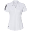 Adidas Women's White/Black Floating 3-Stripes Sport Shirt