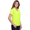 Core 365 Women's Safety Yellow Fusion ChromaSoft Performance T-Shirt