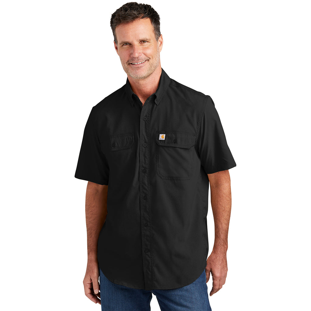 Carhartt Men's Black Force Solid Short Sleeve Shirt