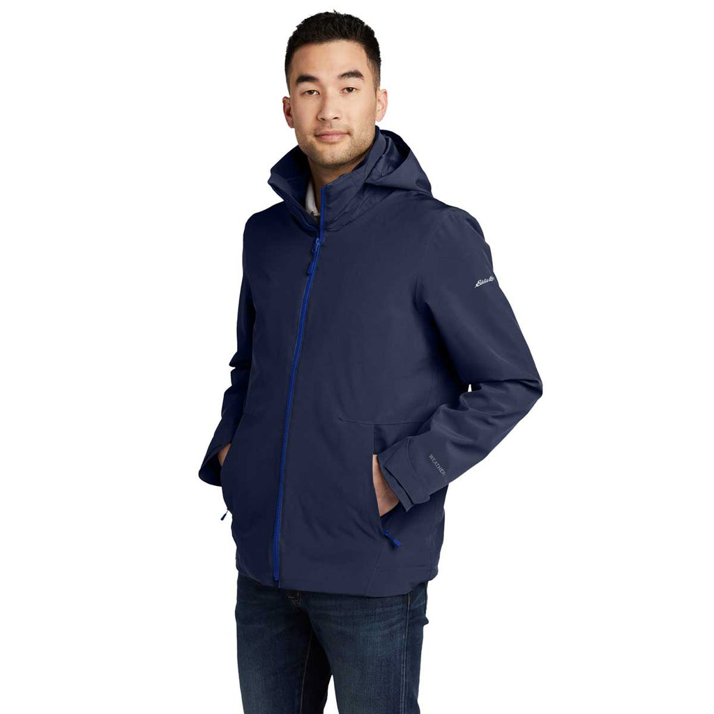 Eddie Bauer Men's River Blue/Cobalt Blue WeatherEdge 3-in-1 Jacket