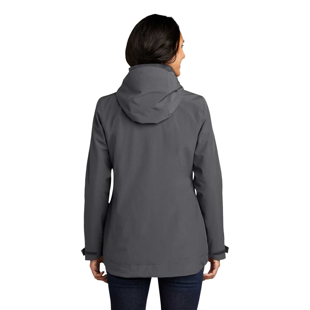 Eddie Bauer Women's Grey Steel/Metal Grey WeatherEdge 3-in-1 Jacket