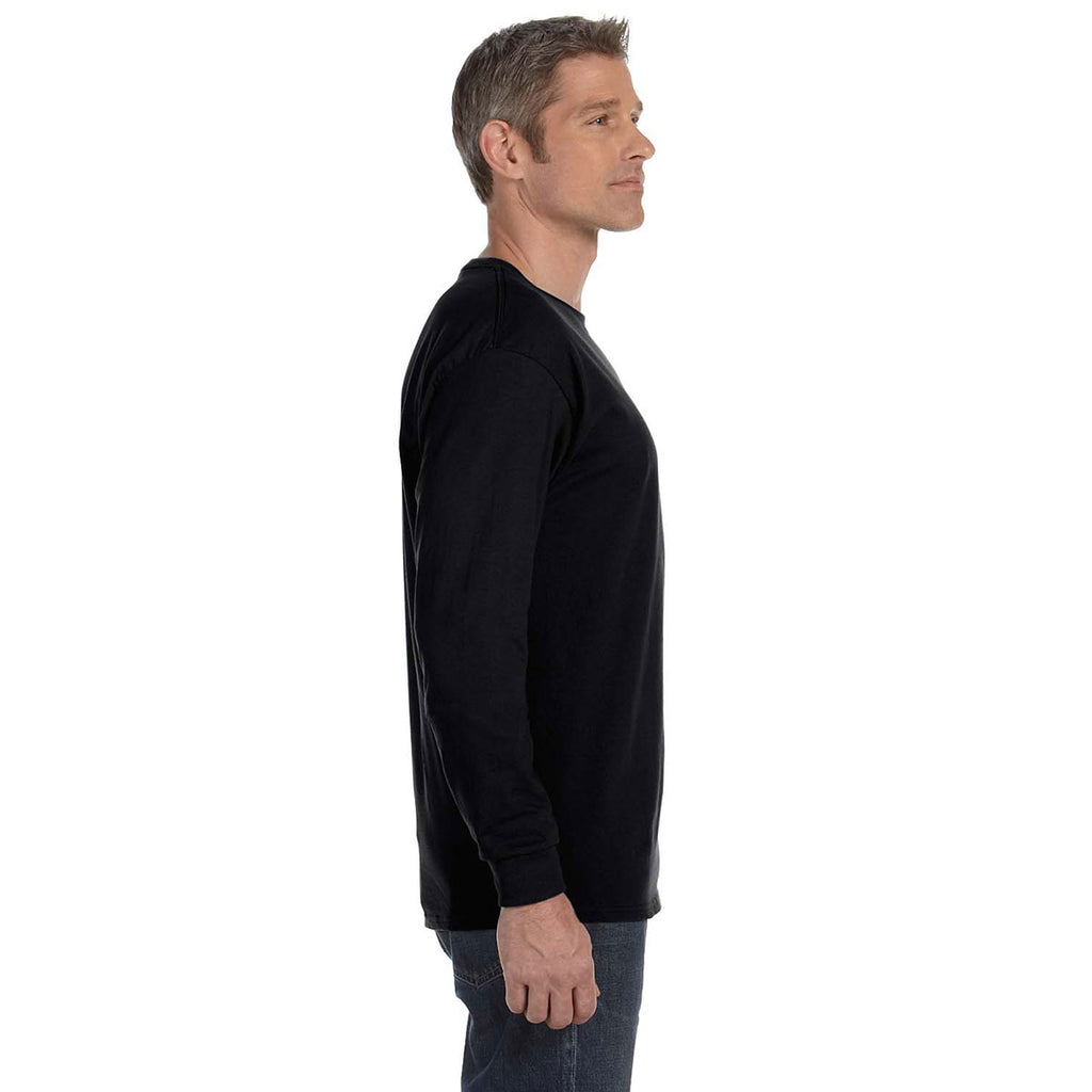 Gildan Men's Black 5.3 oz. Long Sleeve T-Shirt
