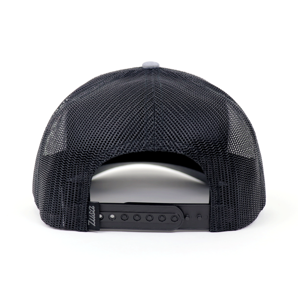 Zusa Heather Grey/Black Open Road Trucker Cap