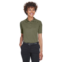 Harriton Women's Tactical Green Tactical Performance Polo