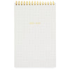 Sugar Paper White + Black Pindot Top Spiral Notebook