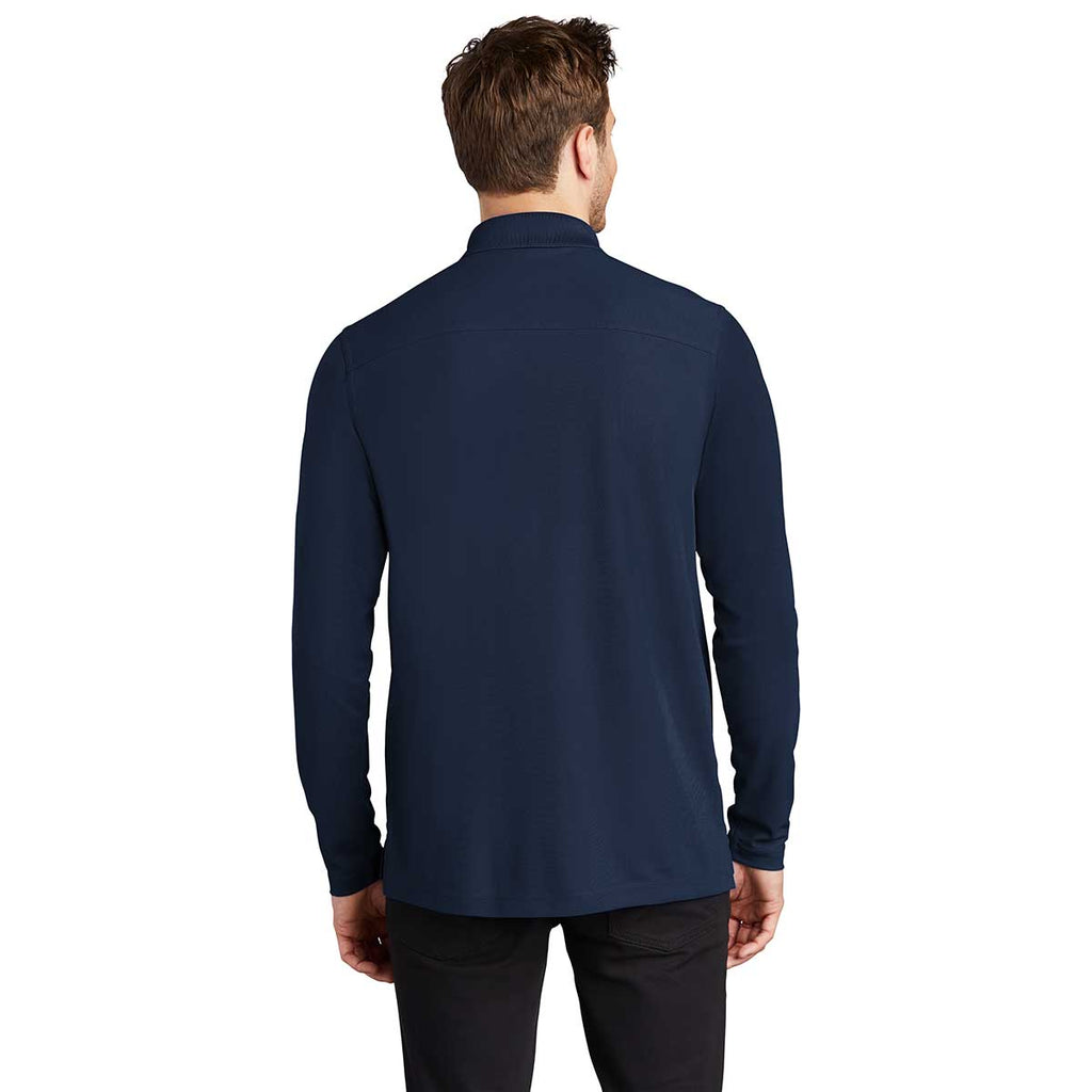 OGIO Men's Navy Caliber 2.0 Long Sleeve Polo