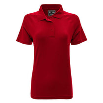 Levelwear Women's Flame Red Balance Polo