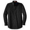 CornerStone Men's Black Long Sleeve SuperPro Twill Shirt