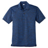 Sport-Tek Men's Dark Royal/Black Electric PosiCharge Electric Heather Polo
