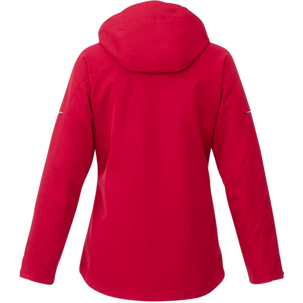 Elevate Women's Team Red/Heather Dark Charcoal Arlington 3-in-1 Jacket