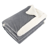 Zusa 3 Day Charcoal/Ivory Oversized Sherpa ZZZs Blanket