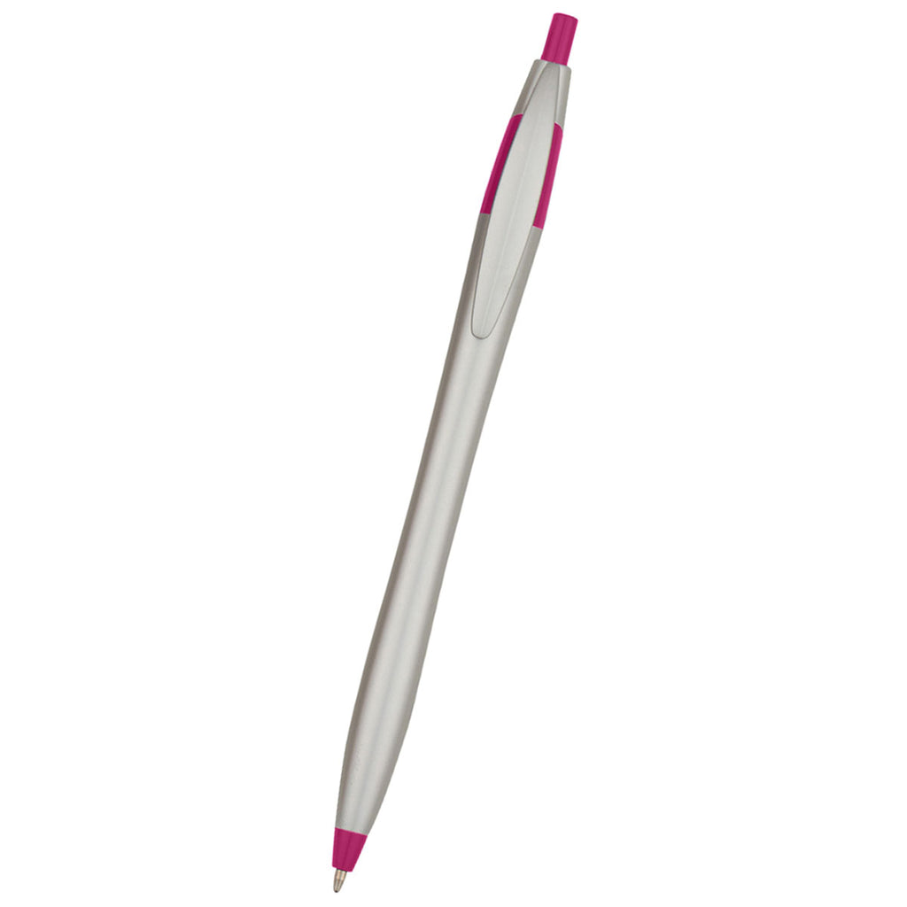 Hit Silver/Fuchsia Dart Pen