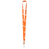 Hit Orange Polyester Lanyard With J-Hook