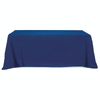HIT Navy Flat Poly/Cotton 4-Sided Table Cover