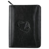 Leed's Black Renaissance Jr. Zippered Padfolio with FSC Mix Paper