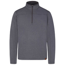 Landway Men's Iron Grey Basecamp Chevron Heathered Quarter-Zip Pullover