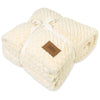 48-Hour Gemline Cream Luxe Nordic Throw Blanket
