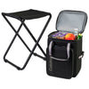 Cuisinart Outdoors Black Folding Chair Backpack Cooler