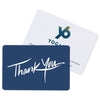 Gemline White Deep Blue Thank You Greeting Card