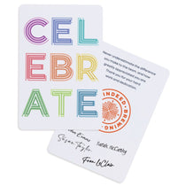 Gemline White Joyful Celebration Greeting Card