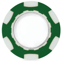 Ahead Green/White Poker Chip with Ball Marker