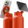 RINGO Orange Pro Water Bottle with Magnetic Booster Ring - 24 Oz.