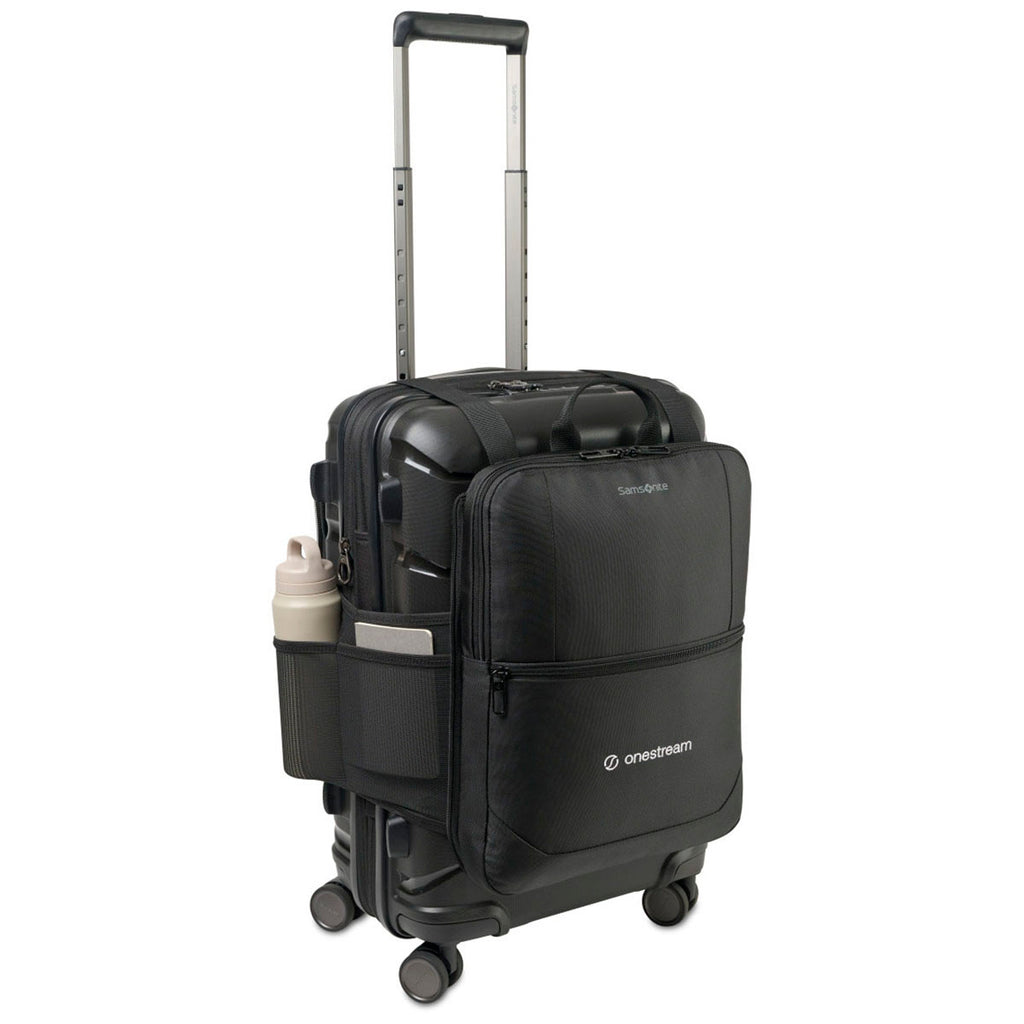 Samsonite Midnight Black Outline Pro Carry-On and Convertible Backpack Set