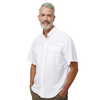 Paragon Men's White Hatteras Performance Short Sleeve Fishing Shirt