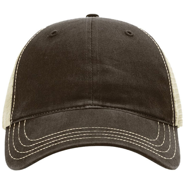 Richardson Brown/Khaki Garment Washed Trucker