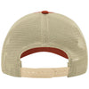 Richardson T Orange/Khaki Garment Washed Trucker