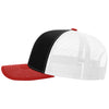 Richardson Black/White/Red Trucker Cap